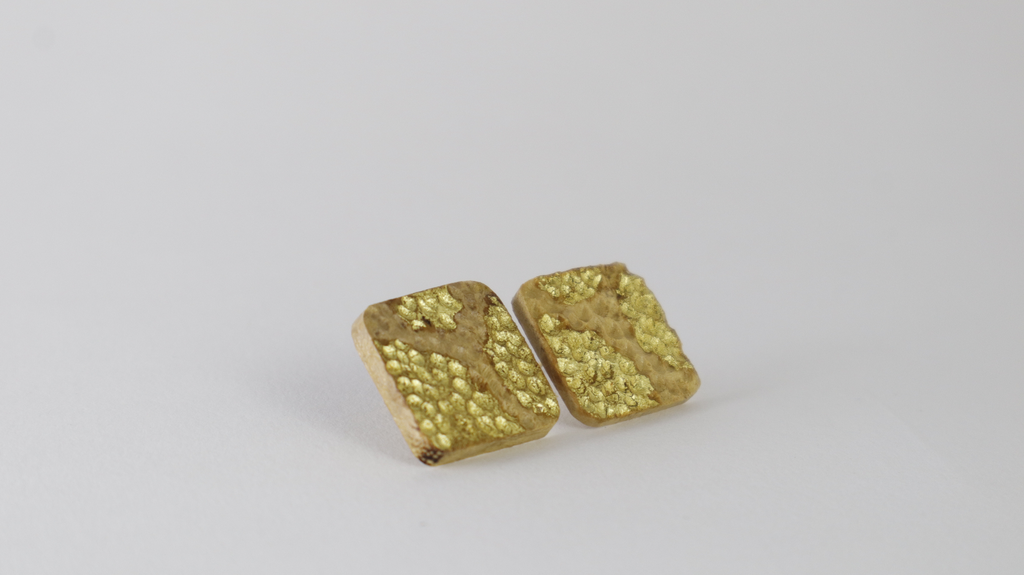 Boucle d'oreille Kinbori - Grand carré